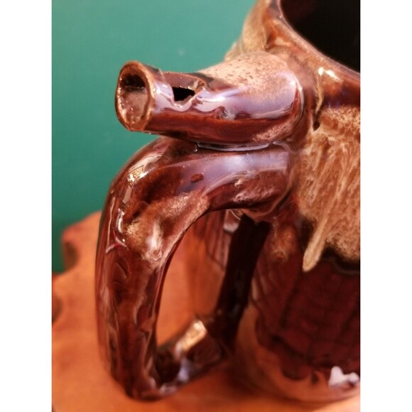 Vintage 1970s Whistle For Your Beer Wet Your Whistle Whistle Handle Ceramic Mug - Picture 3 of 3